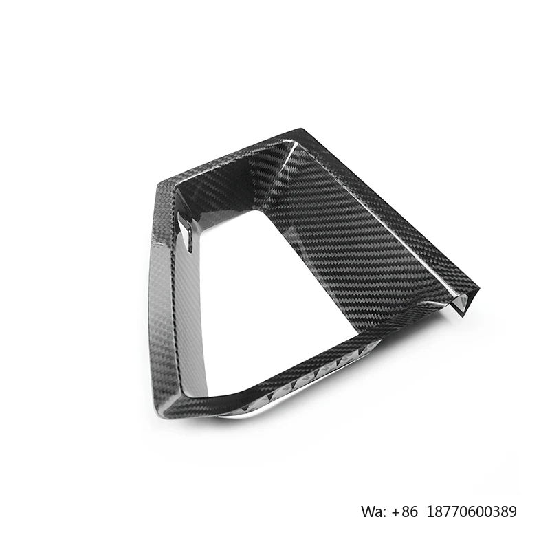 Shasha 2024+ for Ford for Mustang Carbon Fiber Car Grille with Air Intakes Real Car Interior Accessory Exterior Accessories