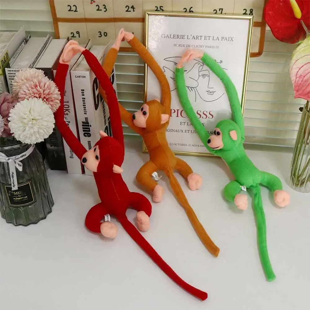 Bambole per bambini anti-collisione bambola animale braccio lungo scimmia giocattoli di peluche banana scimmia bambola scimmia peluche scimmia bambola di pezza