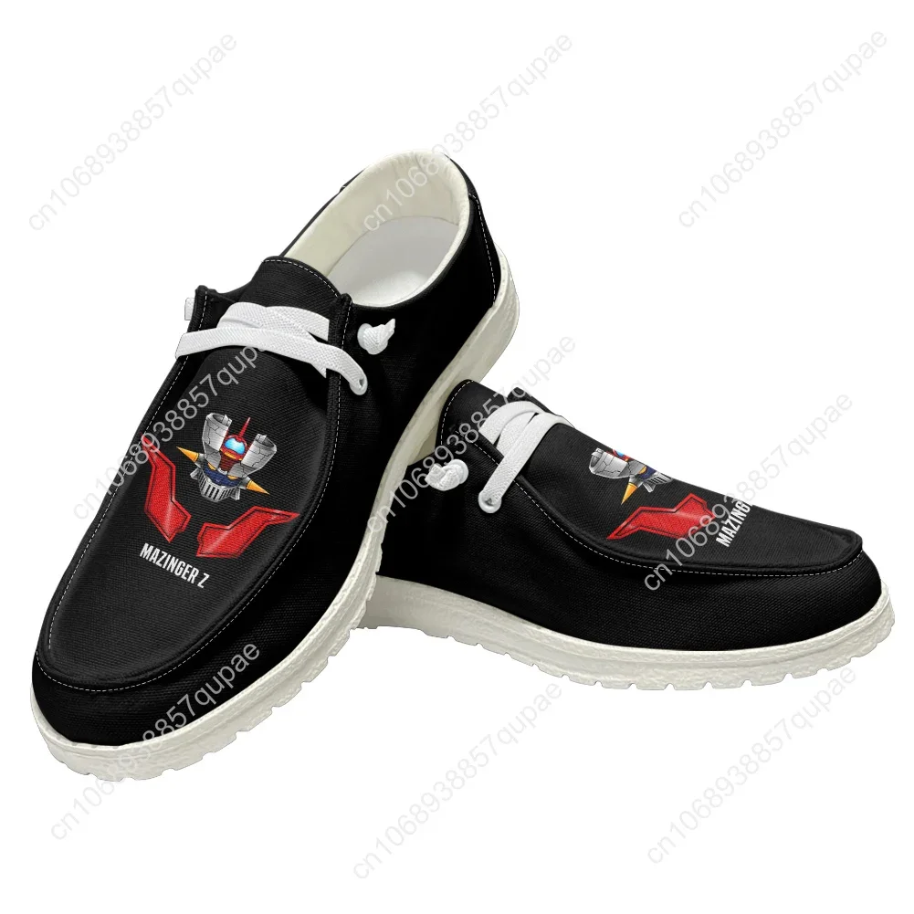Mazinger Z Casual Shoes Men Woman Cartoon Cute Anime Flat Shoe Breathable Indoor Outdoor Lightweight Footwear Couple Custom Made