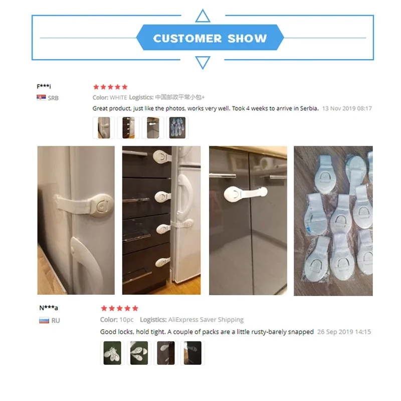 5 sztuk/partia Blokada do szuflad dla dzieci, zabezpieczenie przed dziećmi, blokady do drzwi szafek, szafek i komód, zabezpieczenie dla dzieci do szafy