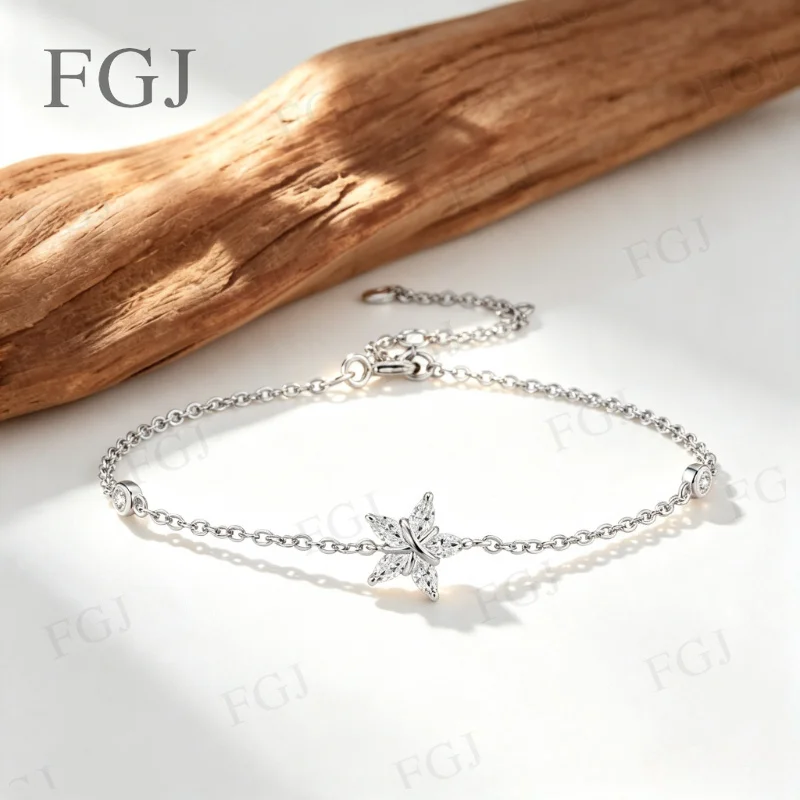 D-Farbe VVS1 Marquise-Schliff Moissanit-Diamant-Armband für Frauen Geburtstagsgeschenk 925 Sterling Silber Armreif Jubiläums-Schmuck – Detail 6