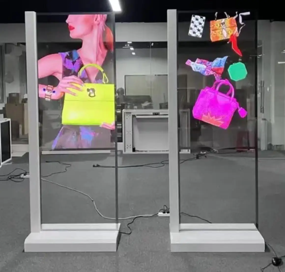Special Offer  Popular Popular Hologram Billboard 3D Giant Recommend Counter 55-Inch Floor Stand Indoor OLED Display