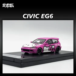 GP In Stock 1:64 CIVIC EG6 Diecast Car Model Collection Miniature Toys