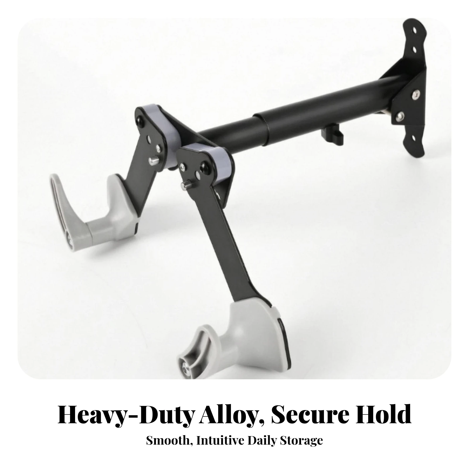 Wall-Mounted Bike Hanger Space-Saving Bike Wall Mount Horizontal Bike ...