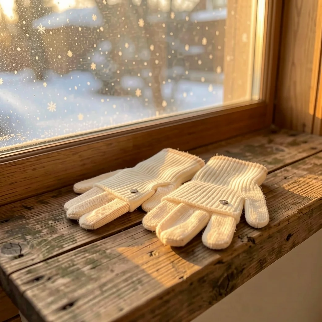 Knit Winter Gloves Minimalist Color Block Gloves Full Finger Gloves Knit For Winter Outings Shopping Smartphone Operation