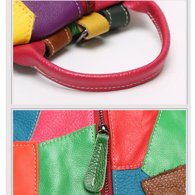 SHELKSBAG حقيبة ظهر أنيقة من الجلد الطبيعي لطيفة عالية الجودة حقيبة ظهر ناعمة للنساء حقيبة جامعية حقيبة يد للسفر للاستخدام اليومي #6