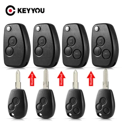 KEYYOU VAC102 Ne72 модифицированный автомобильный ключ для Renault Renault Dacia Modus Logan Clio Espace Nissan 2/3 кнопки откидной складной брелок