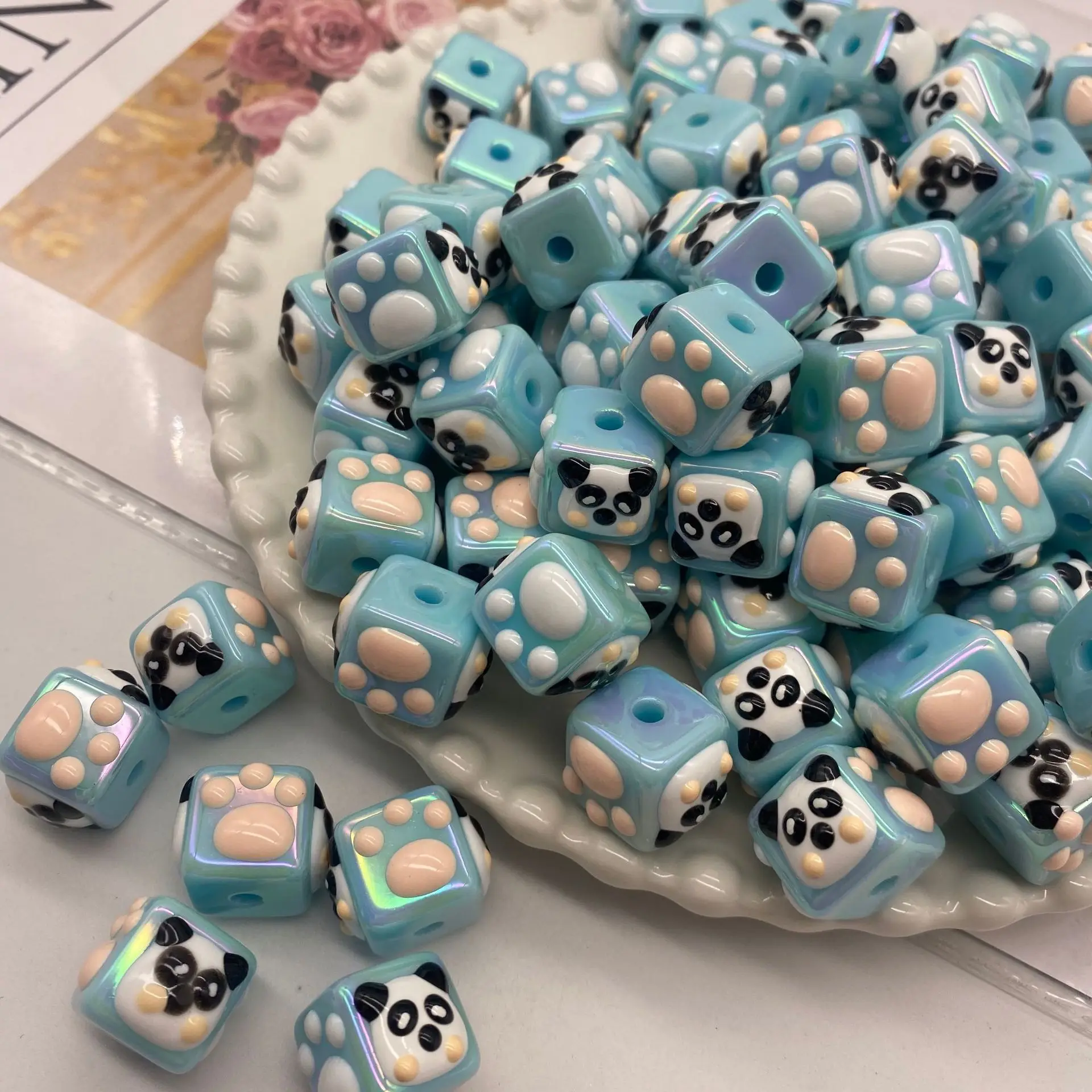 

Оптовая продажа DIY милый мультфильм аксессуары ручной работы, креативные бусины с ручной росписью для цепи телефона и автомобильной подвески