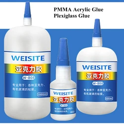 50ml 500ml PMMA Tube Acrylic Glue Rapid Curing Plexiglass Adhesive For Acrylic Pipe Joint Plate Aquarium Fish Tank Plastic Toys