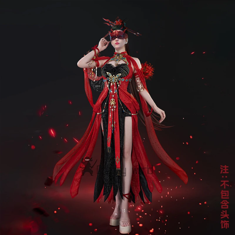 Viper Ning Naraka: Bladepoint Косплей Костюм Униформа Карнавальная Вечеринка Хэллоуин Рождество Игры Ролевая Одежда Одежда