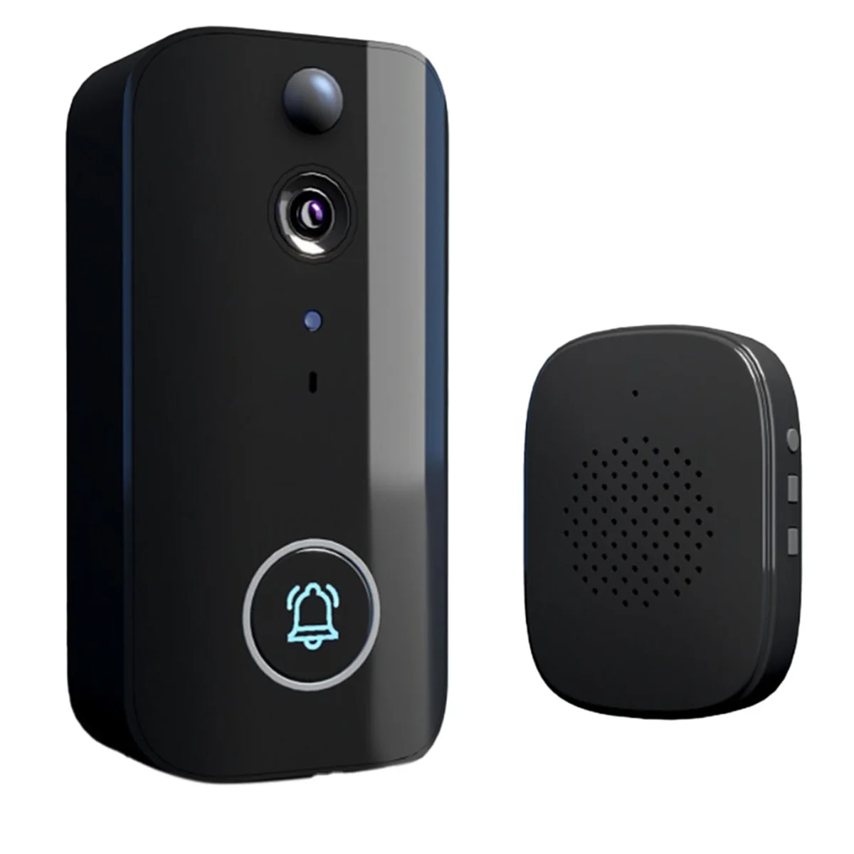 A62T-Doorbell Camera, 1080P Wire Less Doorbell Camera Supports 5G Wifi Network Connection, Voice Conversion,2 Way Talk