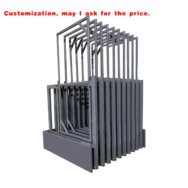 

custom.Customized Modern Pull-Out Metal Tile Display Rack Stone Sliding Store Showroom Display