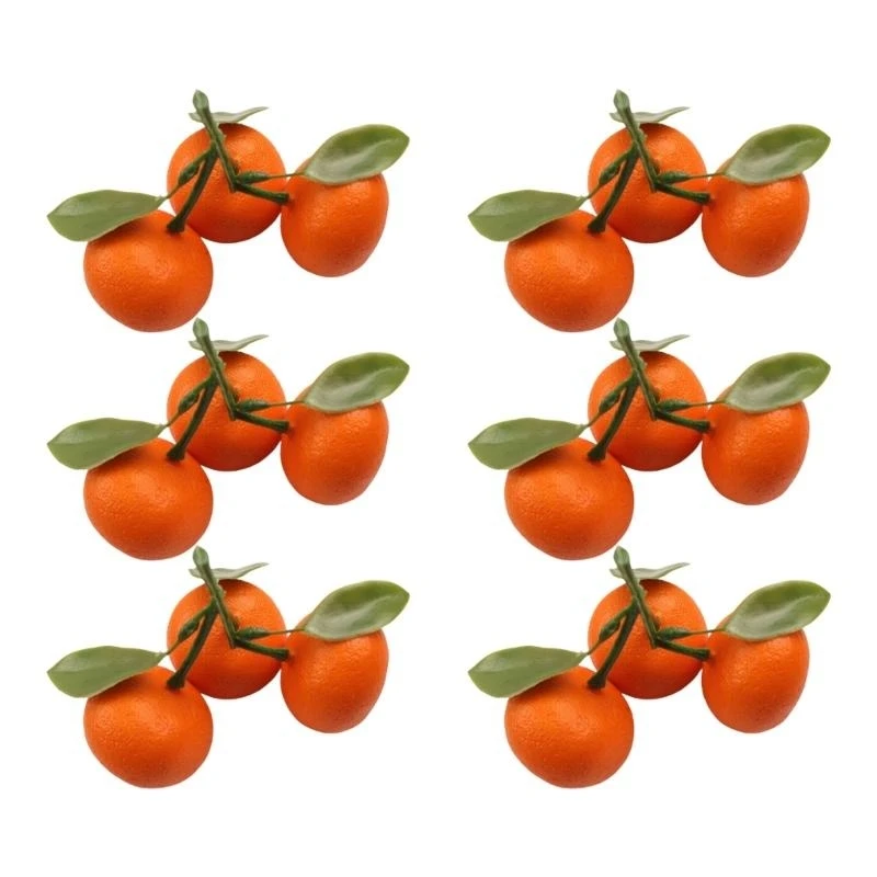 

Реалистичные модели мандаринов и апельсинов, орнамент для универсального домашнего декора 15UB