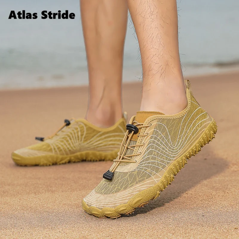 

Men's Breathable Mesh Slip - On Water Shoes with Arch Support Quick - Dry Anti - Skid for Beach Pool Outdoor Recreation Shoes
