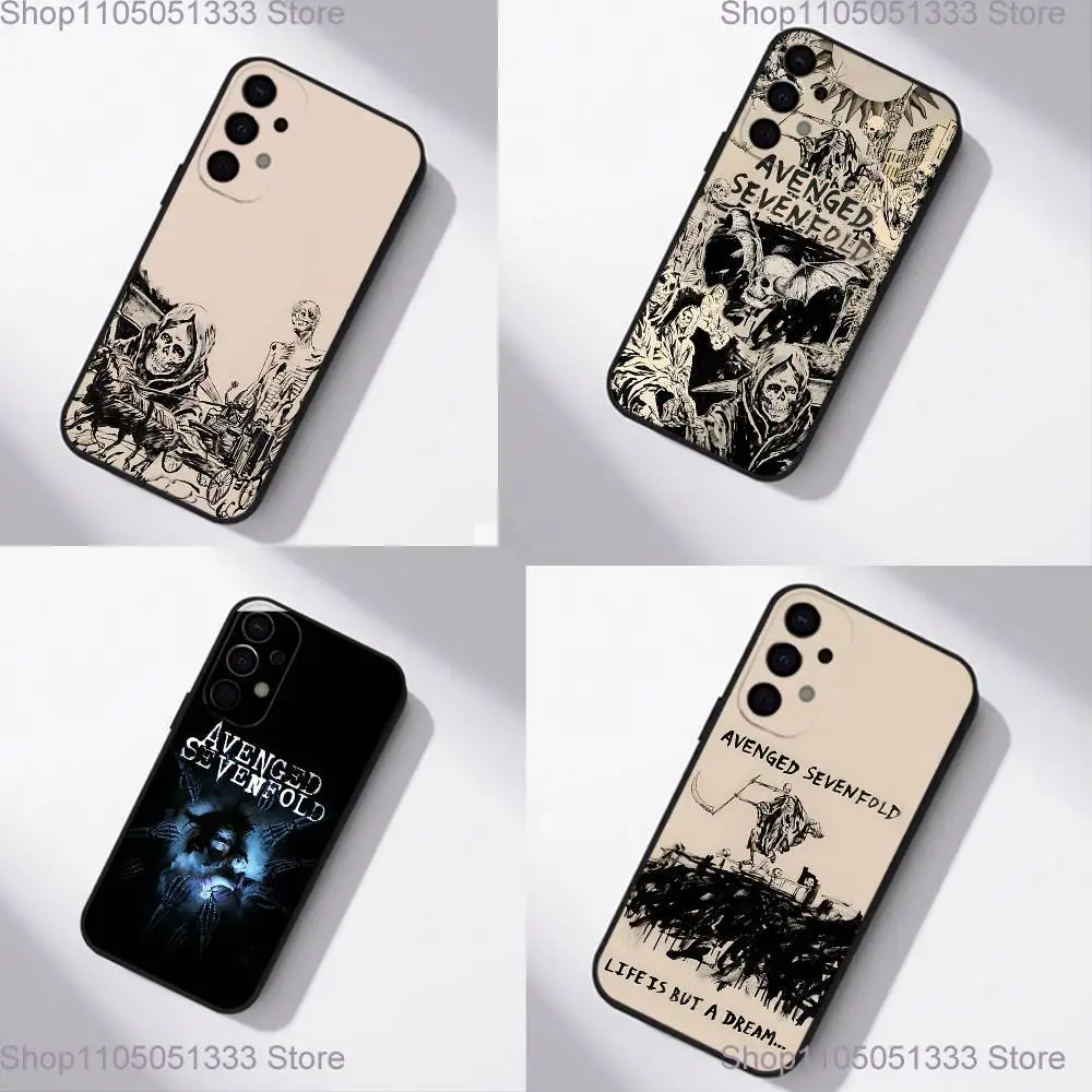 

A-Avenged S-Sevenfold Rock Phone Case For Samsung S25,S24,S21,S22,S23,S30,Ultra,S20,Plus,Fe,Lite,5G Black Cover