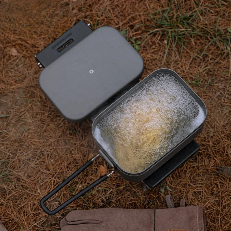 H-2013 Large Hard Alumina large Capacity Bento Box Camping Picnic Portable aluminum Vintage Lunch box