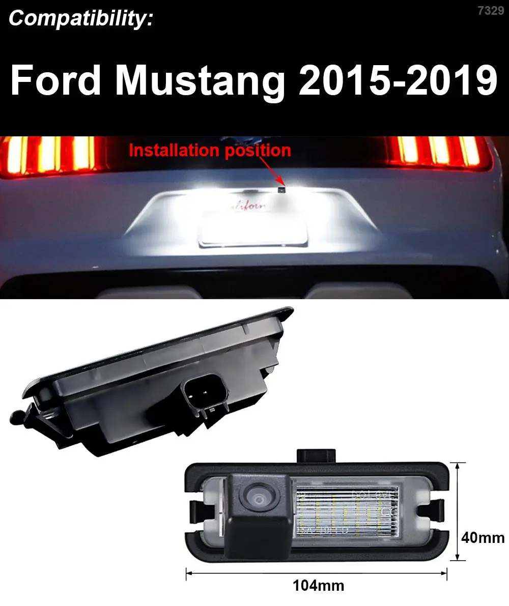 

Камера заднего вида HD для Ford Mustang 2015-2019 NTSC
