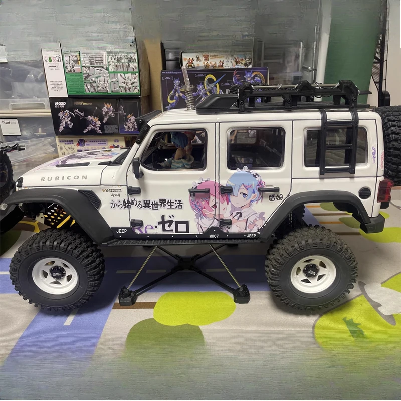 NEW JK07 MK07 Accessories Parking Bracket Support Rod Base Protective Tire 1/7 1/8 1/10 RC Climbing Car Display Stand Mood Parts