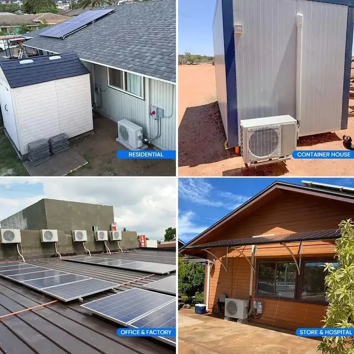 Cheap Price AC/DC 110V 220V 240V Green Solar Air Conditioner Solar Ac Dc Hybrid Air Conditioner With Solar Panels