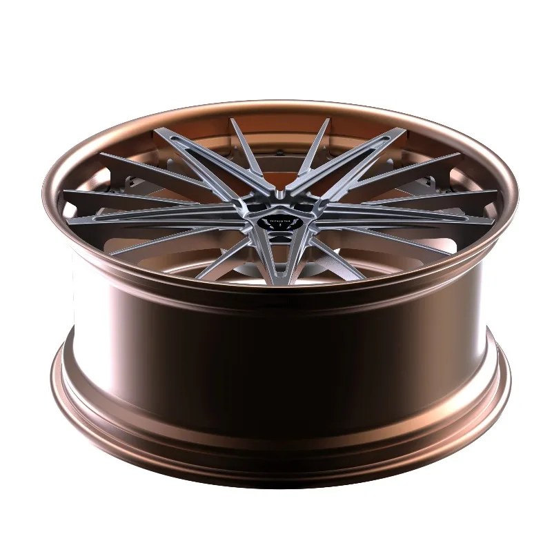 High Quality Forged Rim 17 18 19 20 Inch Alloy Wheels Two Piece 5x112 5x114  5x120 Passenger Car Wheels