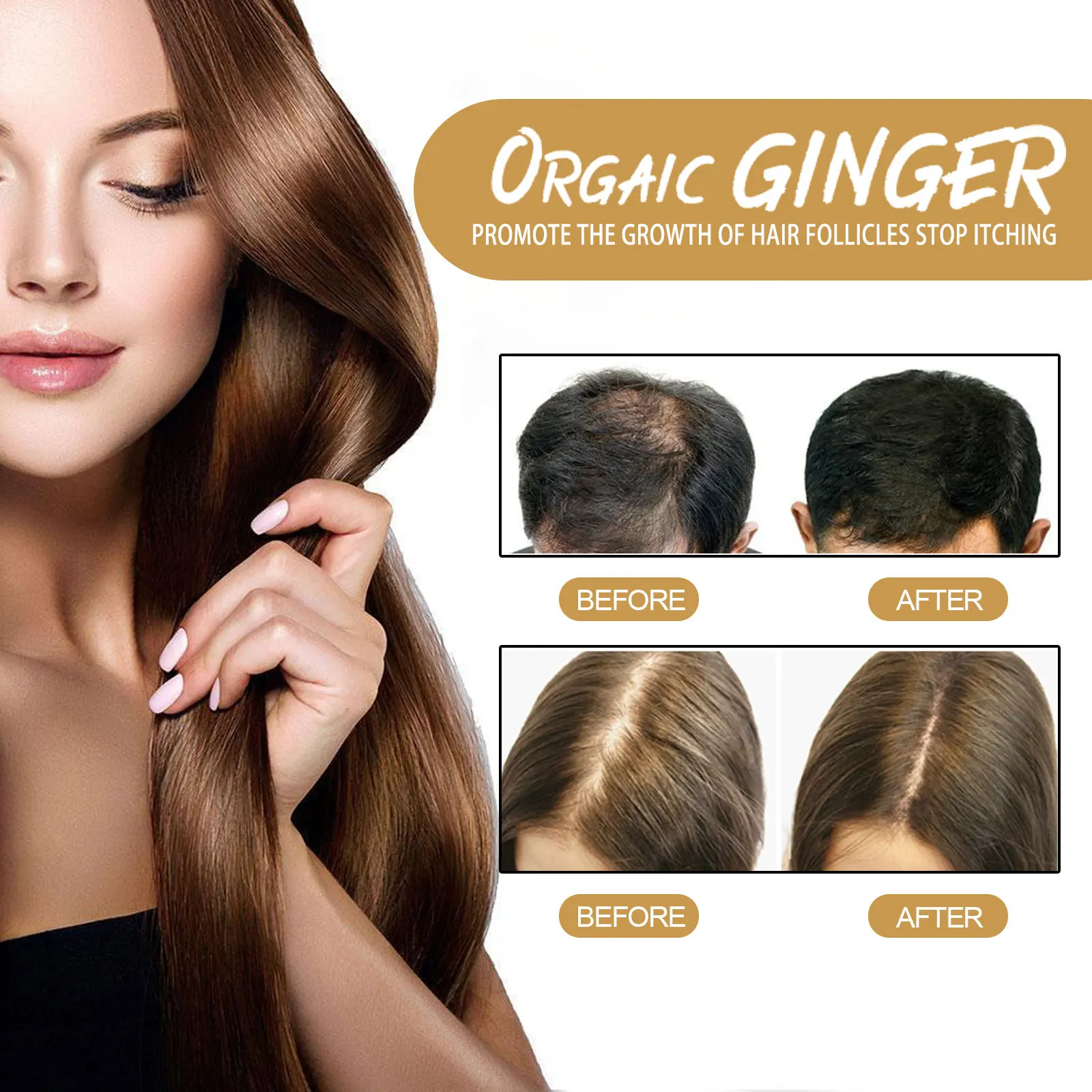 Champú de jengibre Natural de 60g, jabón para reducir la caída del cabello, limpieza de la caspa, nutre, hidrata el cuero cabelludo, mejora la calidad del cabello, producto para el cuidado del cabello
