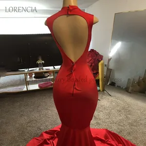 Personalisierte Diamanten Langer Meerjungfraukugelkleid für schwarze Mädchen Kristallkristallpartykleid in der Nacht formelle Handlose Gala -Kleider 8 Hauptverkäufe lange Partykleider mit Stein - №6