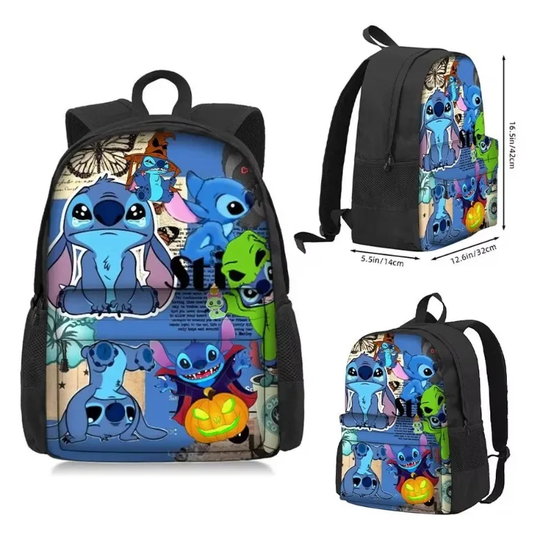 MINISO Disney 2025 New Cartoon Printed Backpack - Lightweight Design for Boys & Girls, Ideal for School Use with Reduced Strain