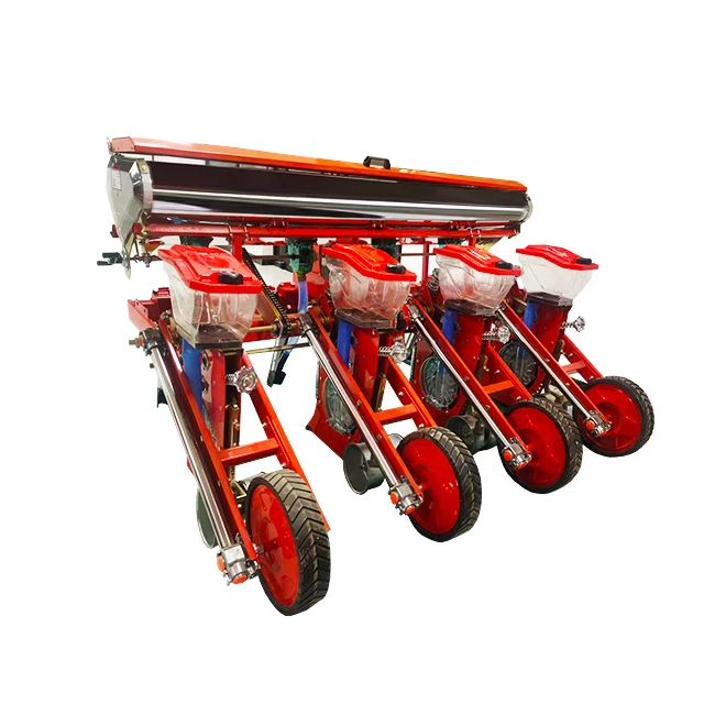 

【Hot】Farm 4 Rows Maize & Corn Seeder Planter with Gearbox Model 2BYF-4 Multifunctional