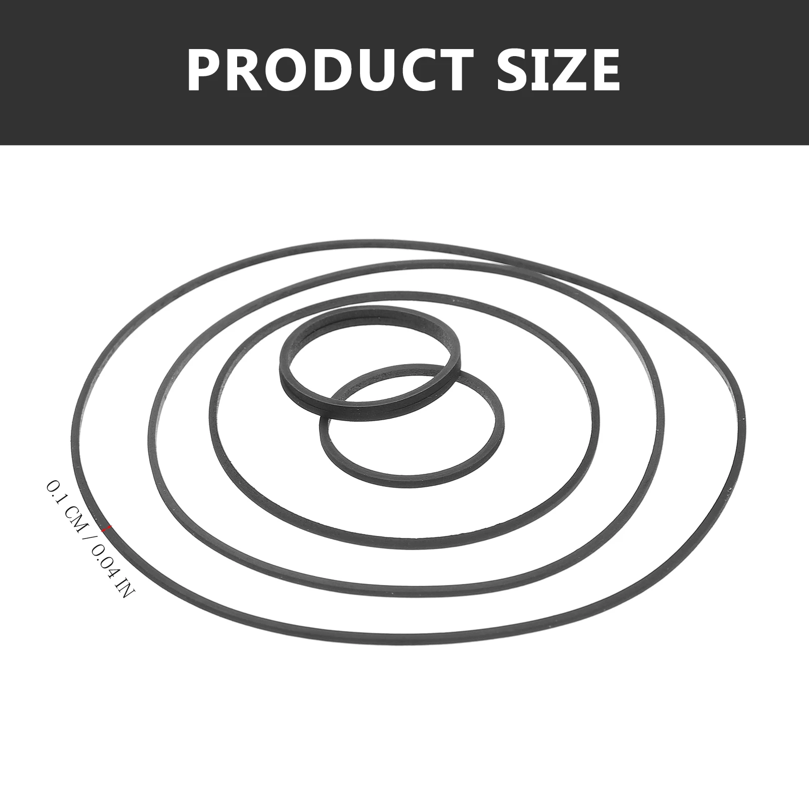 

50 шт. ремней для кассетных приводов 1 мм, квадратные плоские, для ремонта рекордеров и проигрывателей, совместимы с DVD/VCR/кассетными деками, надежное крепление