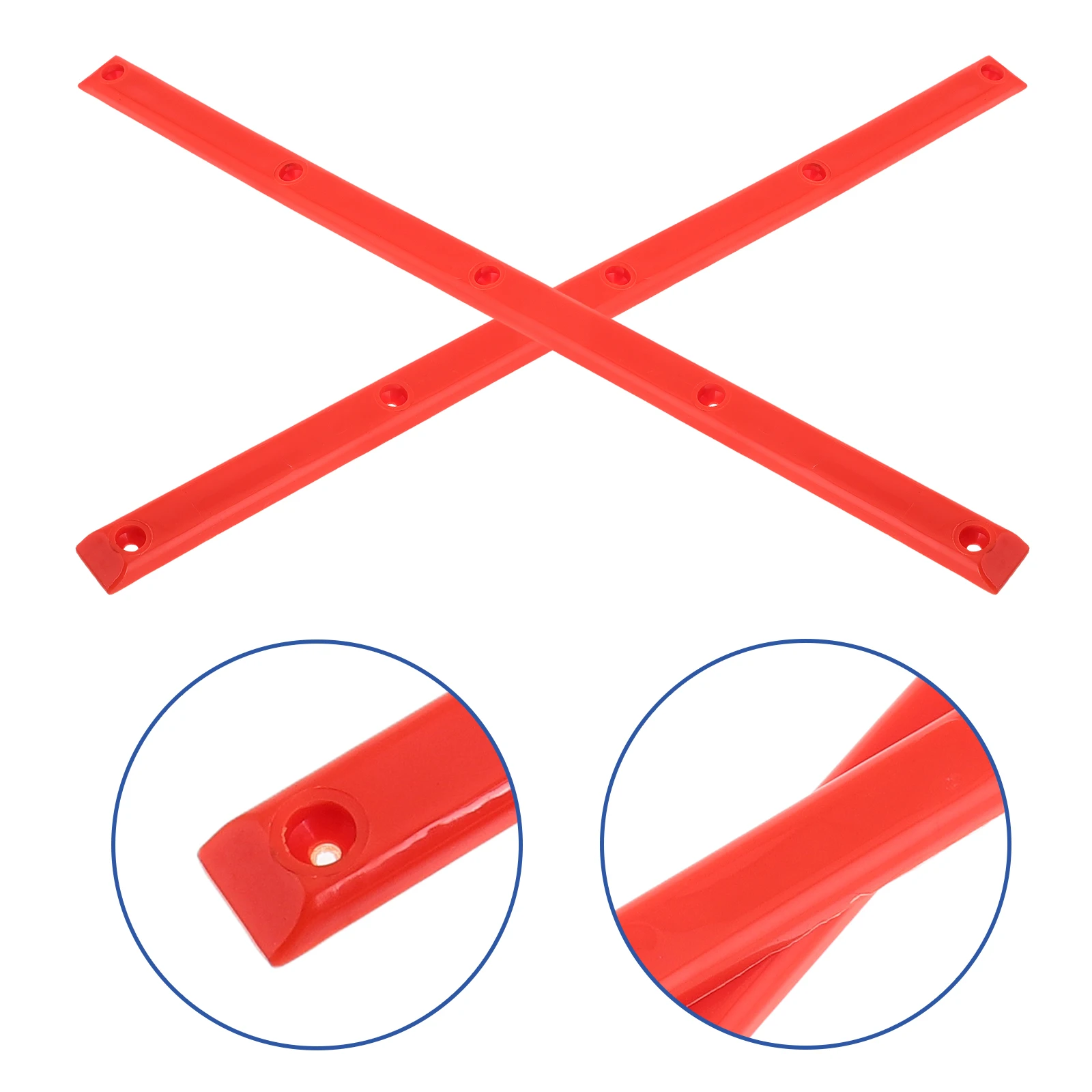 

1 Pair Abs Skateboard Rail Guards Durable Impact Resistant Easy Install Wear Resistant Compatible With Longboards Electric