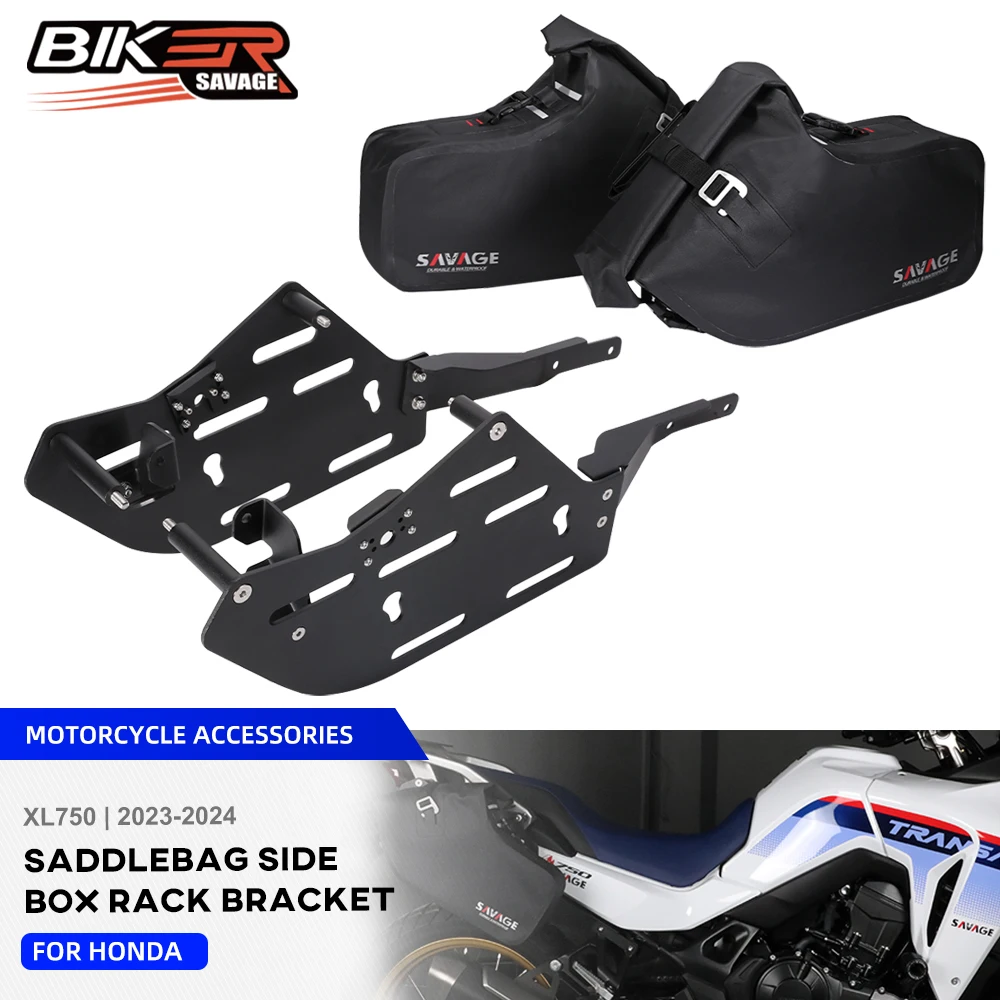 

Transalp 750 2024 Saddlebag Luggage Rack Mount Bracket For Honda Transalp XL750 2023 Storage Bag Side Box Soft Bags Pannier