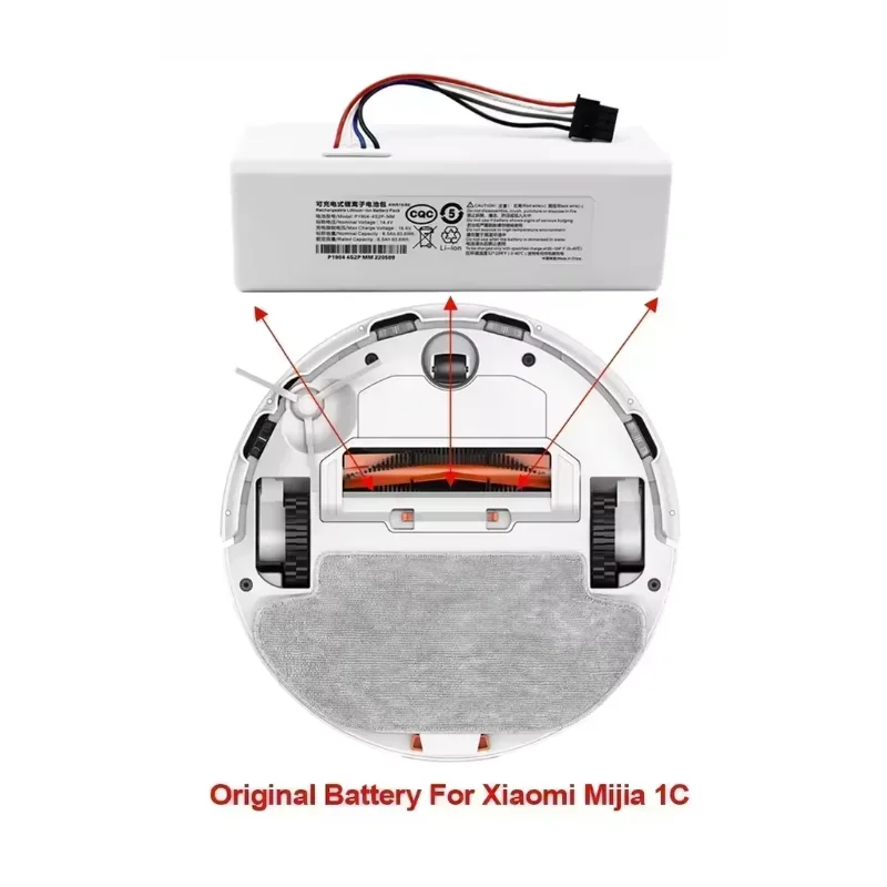 

P1904-4S1P-MM Battery For Xiaomi Mijia 1C STYTJ01ZHM Robot Vacuum Mop Cleaner Accessories Parts original