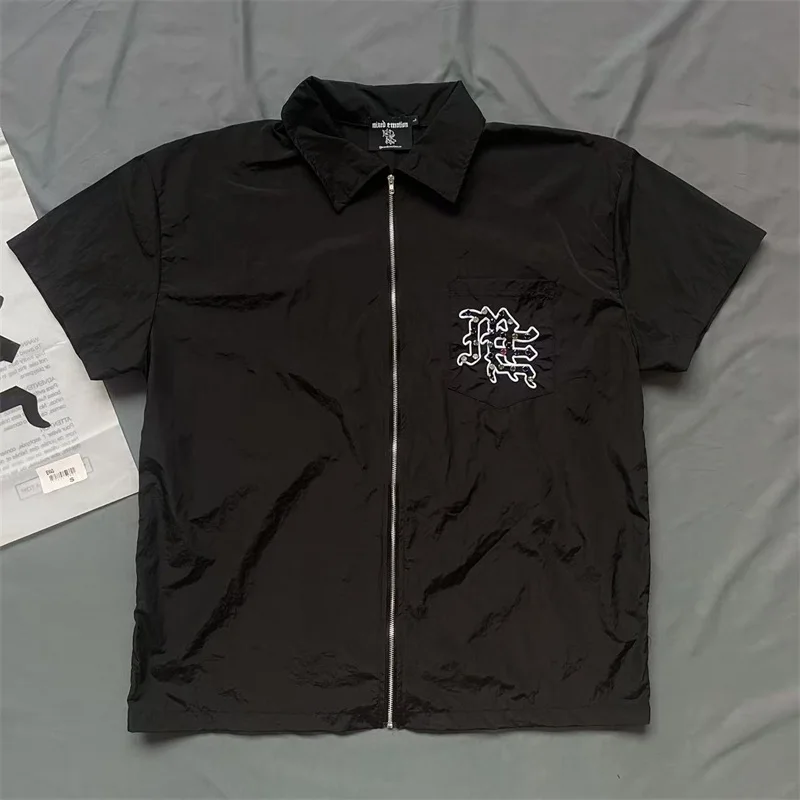 

2025 Oversized MIXED EMOTION Black Shorts Men Women 1:1 High Quality Hot Drill Letter Print Drawstring Sweatpants