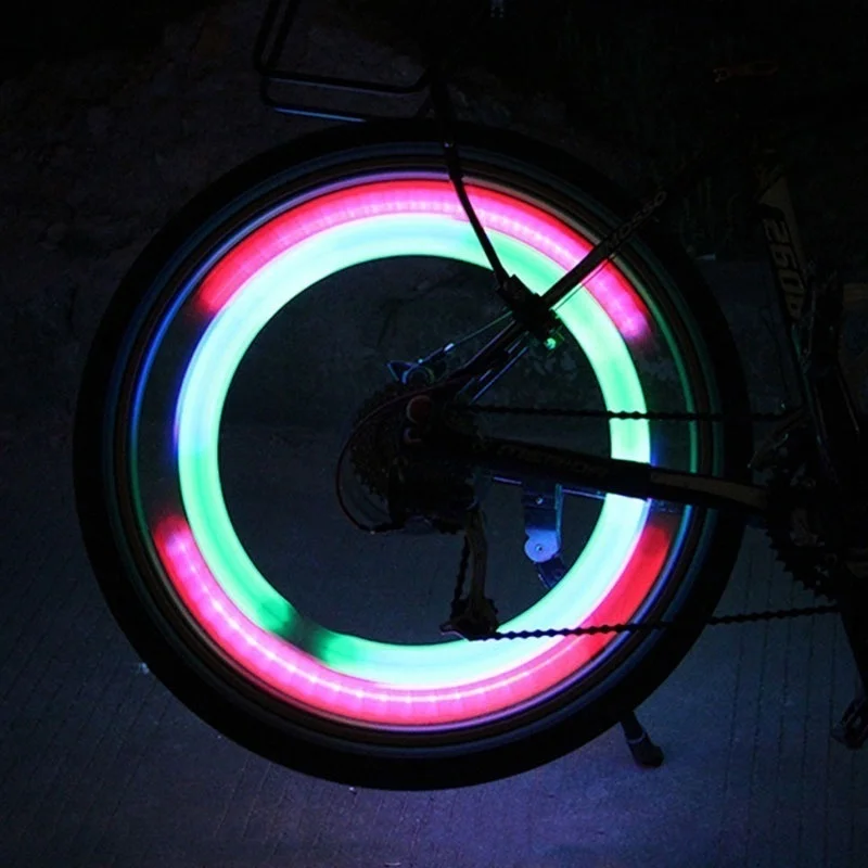 Bike Accessories Led Bicycle Wheel Spoke Light Tire Bright Lamp Cycle Firefly Hotwheels Flash Light Lighting Bycicle Light