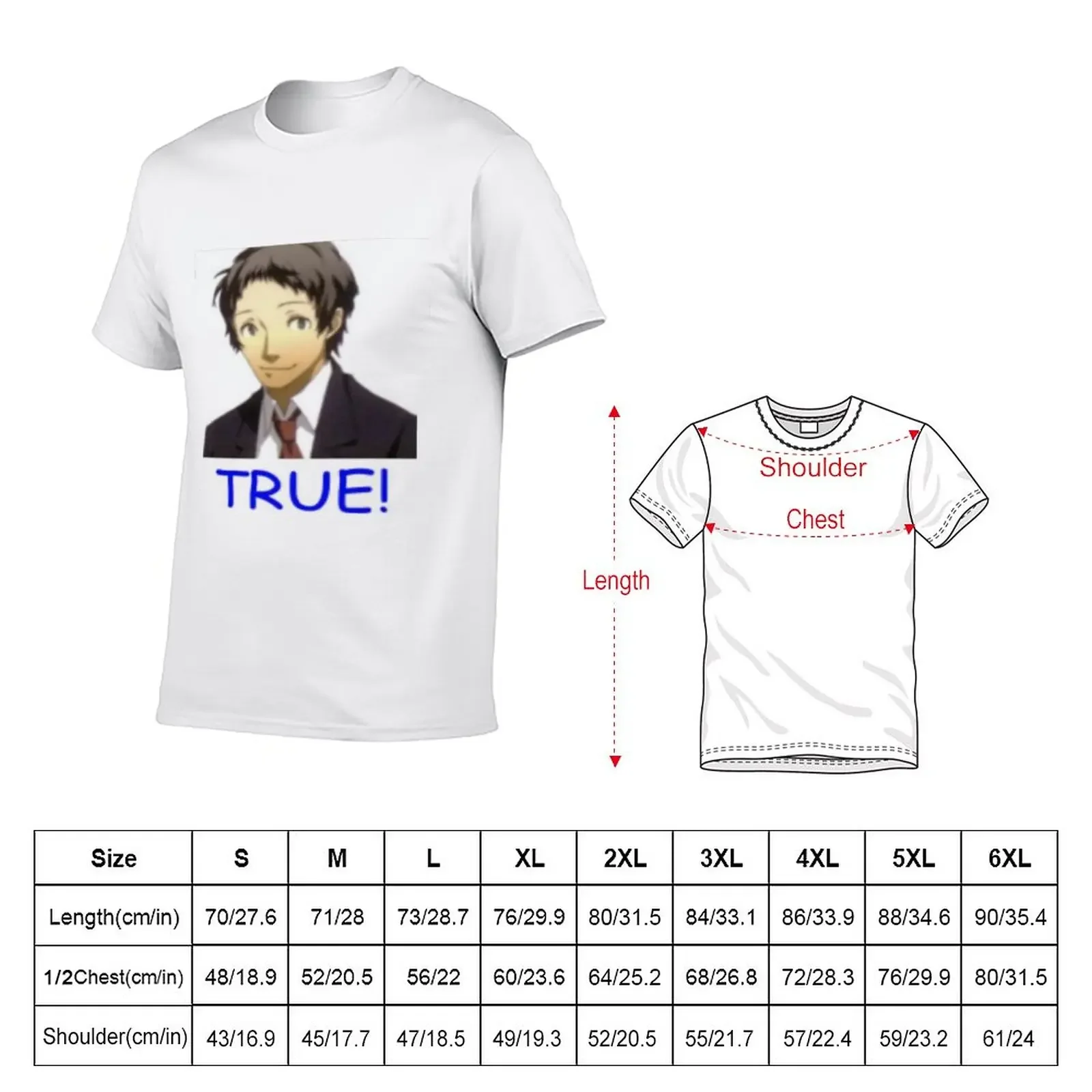 New adachi true T-Shirt funny t shirt customized t shirts mens t shirt graphic