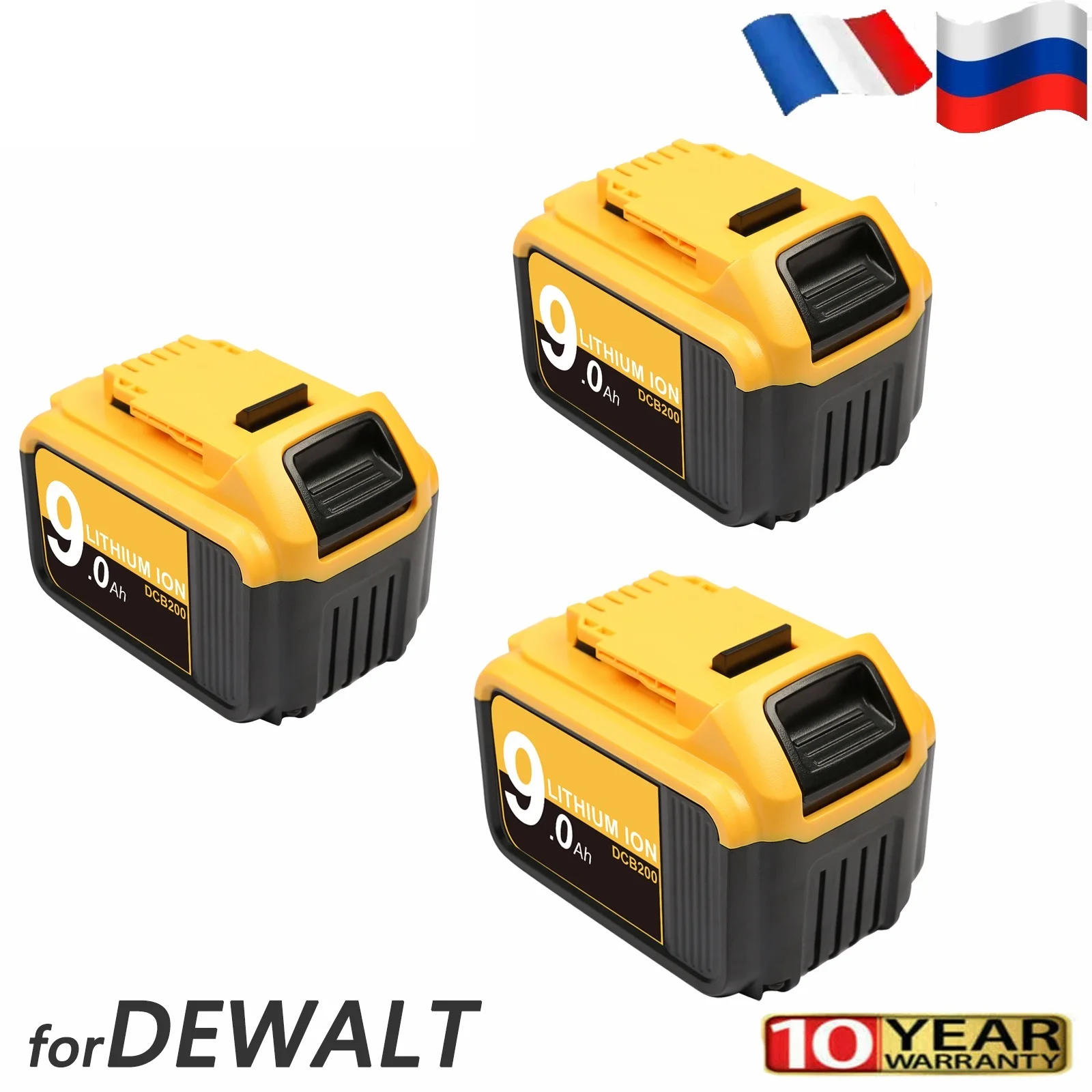 To Battery For DeWalt DCB200 9000MAH 20V 20 Volt Lithium Ion Battery Max DCB206-2 DCB205 DCB200-2 Tool Battery