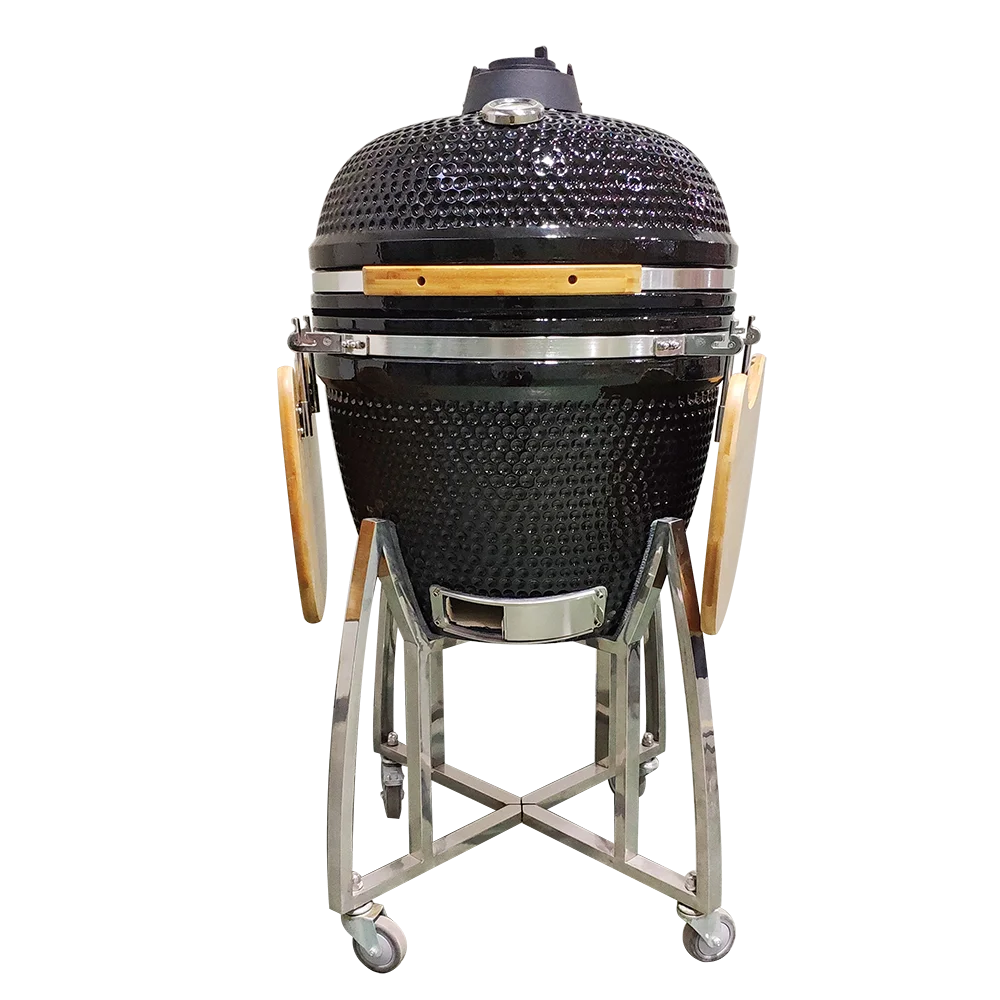 

Auplex 23" Ceramic Kamado Grill Modular BBQ Smoker for Outdoor Garden Folding Charcoal Asador De Carbon Pizza Maker