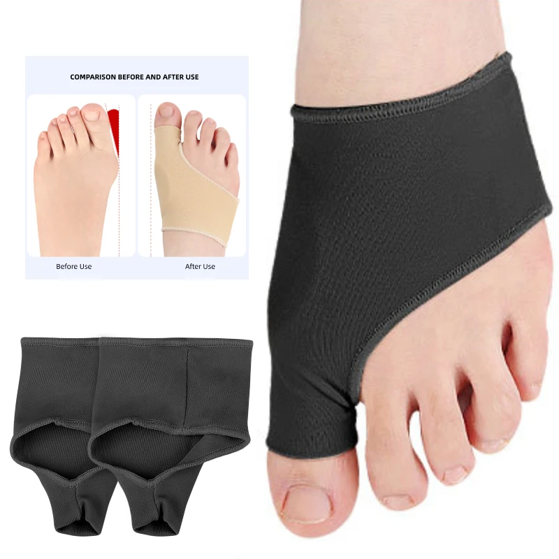 1Pair Gel Forefoot Pedicure Socks Big Feet Hallux Valgus Protector Insoles Toe Corrector Straightener Bunions Pain Relieve