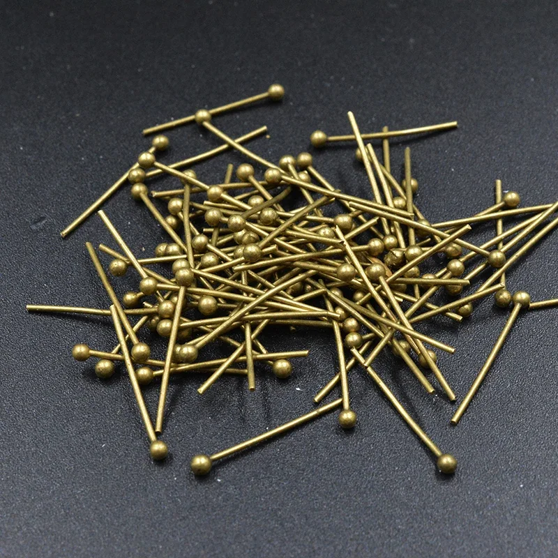 FLTMRH 400pcs 18mm Silver Plated Ball Pins For DIY Jewelry Bracelet Necklace Earring Making Accessories For Jewelry Length