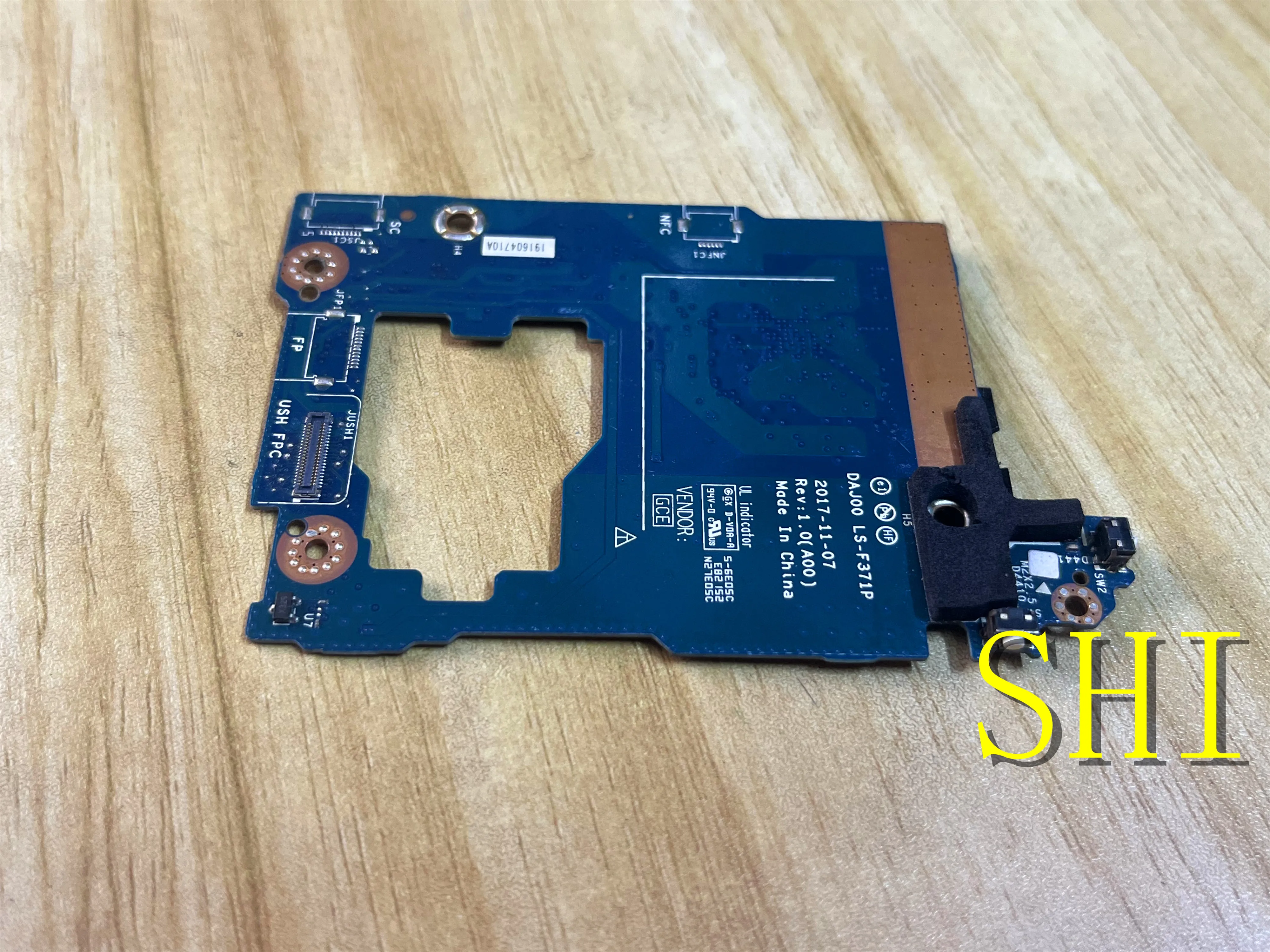 LS-F371P Original FOR Dell Latitude 5290 2-in-1 power button light board LS-F371P DAJ00 100%Test ok Free shipping