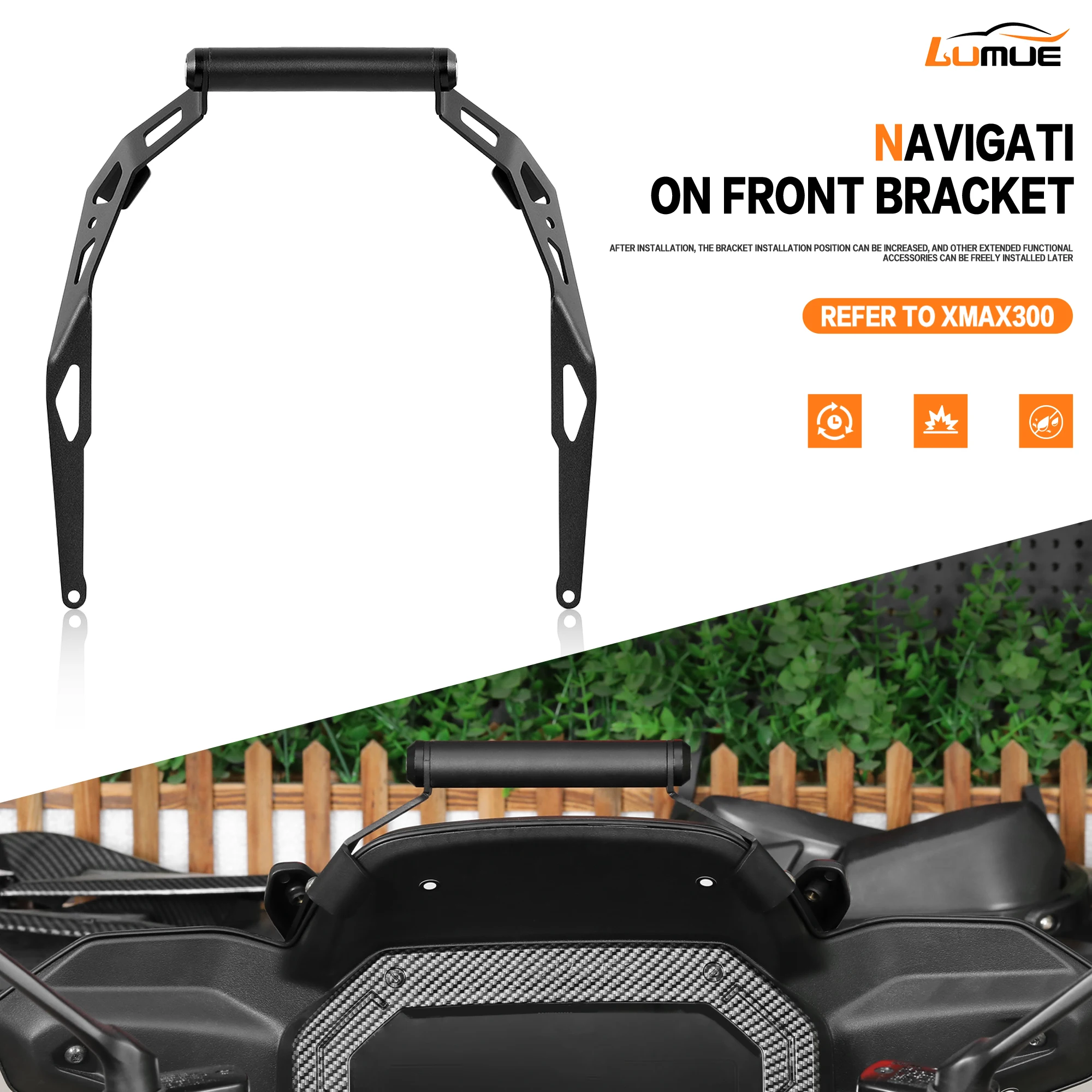 For XMAX300 2025 Phone Stand Holder for X-MAX300 Tech MAX 2025 Motorcycle GPS Mount Navigation Plate Bracket