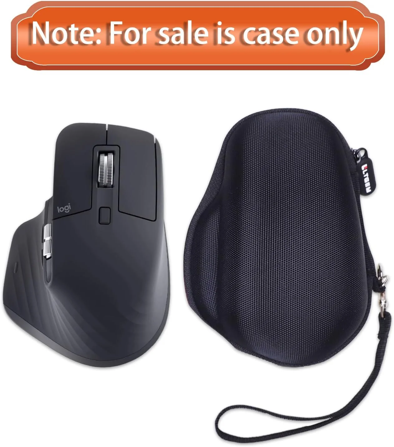 Estuche LTGEM compatible con el ratón inalámbrico Logitech MX Master 3S /Master 2S/ Master 3 / MX Master 4, negro (solo estuche)