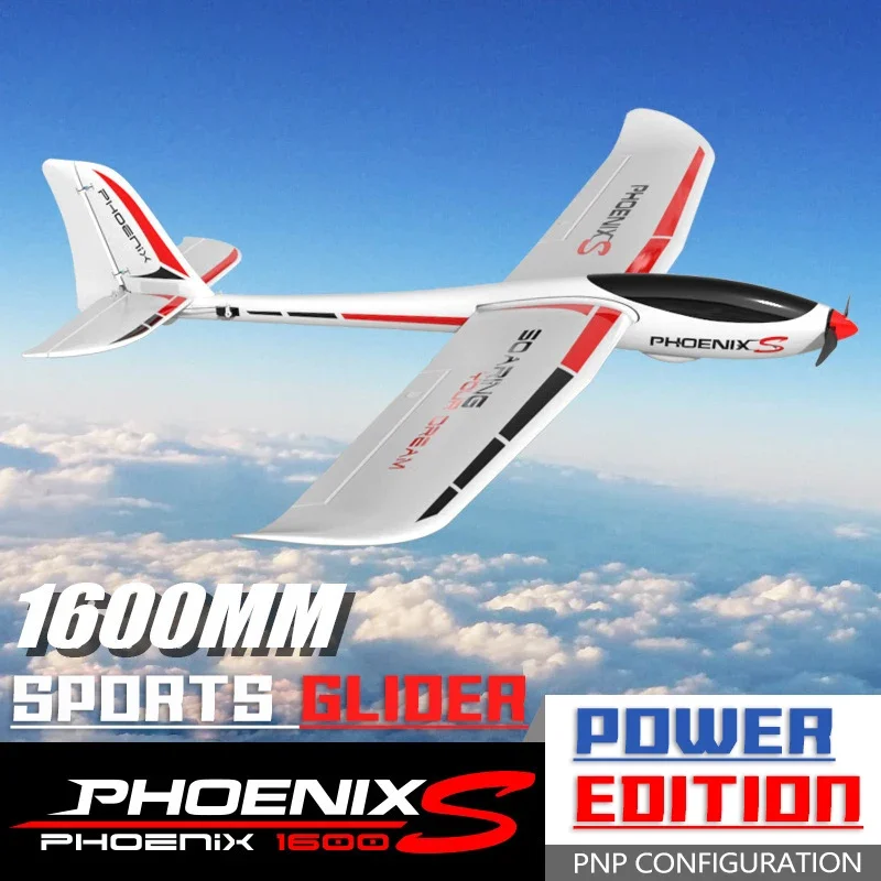 Volantex 1600mm 1.6m Rc Aircraft Model Airplane Epo Foam Rc Model Airplane Glider Pnp Phoenix S 742-7