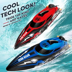 Hj808 Rc Boot 2.4 Ghz 25 Km/h High-Speed Afstandsbediening Raceschip Waterspeedboot Kids Model Speelgoed