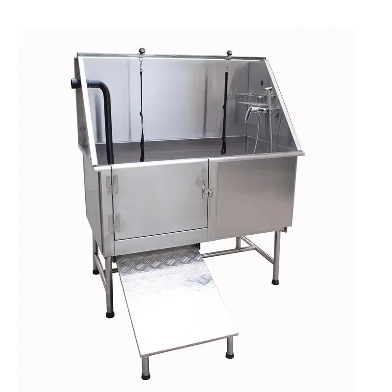 stainless steel bathtub, pet store wash , non-slip pet bath basin