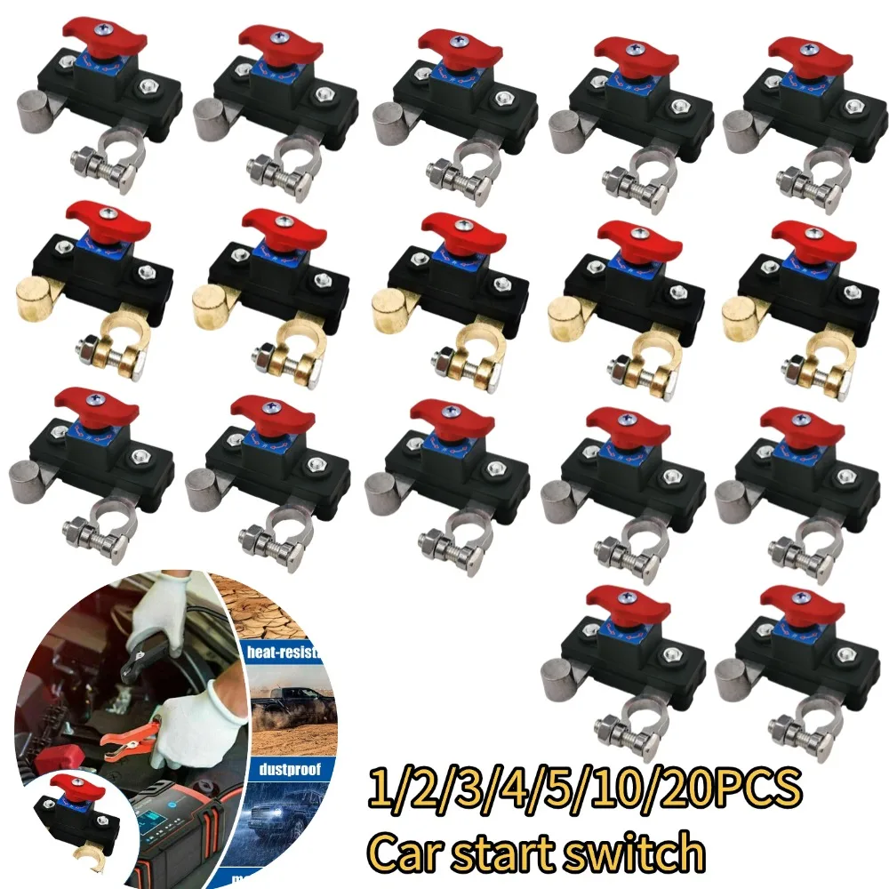 12/24V Auto-Batterie-Trennschalter, Hochleistungs-Manueller Stromunterbrecher, Universeller Auto-Leckageschutz, Anti-Stromausfall-Werkzeug