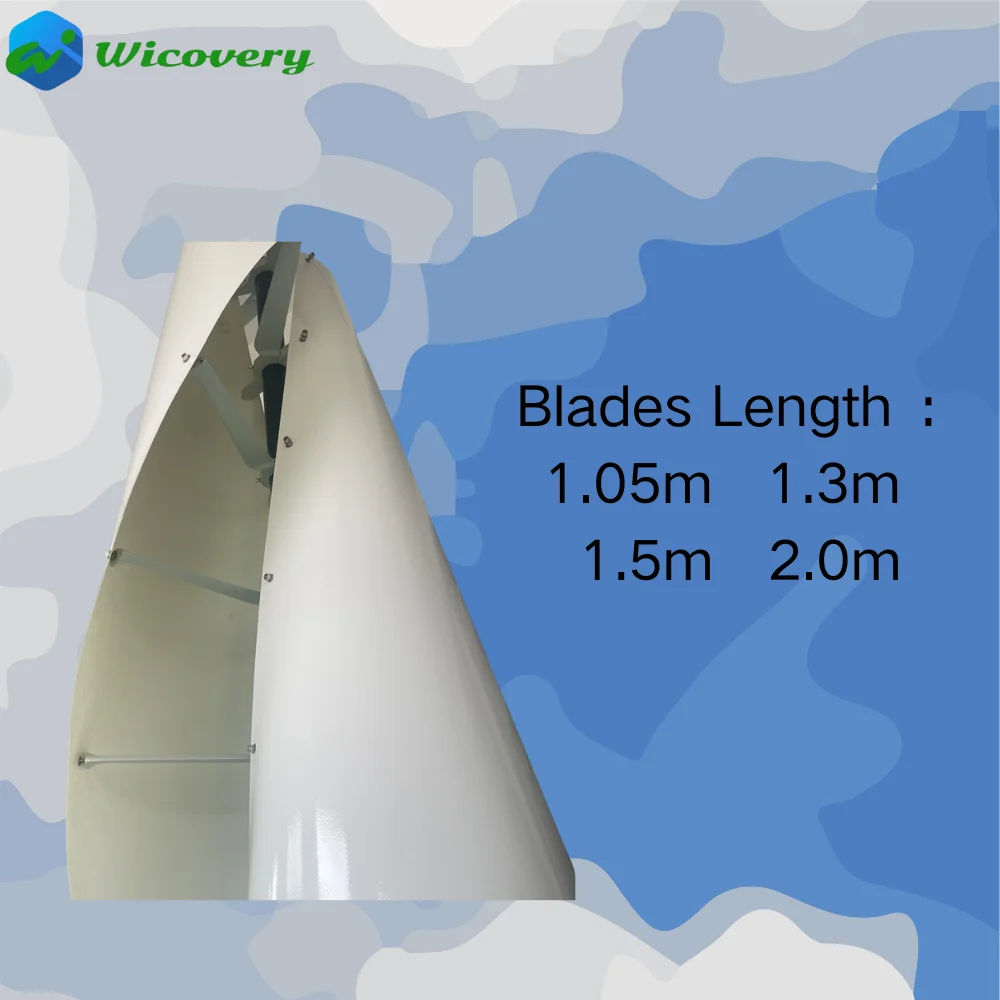 Turbine Fitting Vertical Axis Wind Turbine Blades with Bracket stable and easy to install replacement (parts) Home appliance