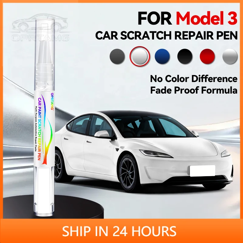 

Exclusive Use For Tesla Model 3 Y X S Scratch Removal And Wheel Hub Touch Up Pen Paint Clear Coat To Enhance Gloss Pearl White D