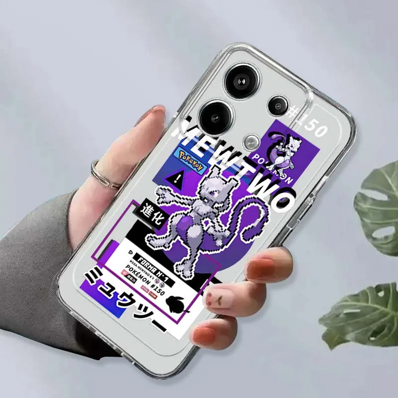 P-Pokemons أنيمي لطيف ل Xiaomi Redmi 10 11 K30 K40 K50 K60 K70 Pro Prime Plus Ultra Zoom 5G حافظة هاتف شفافة من البولي يوريثان