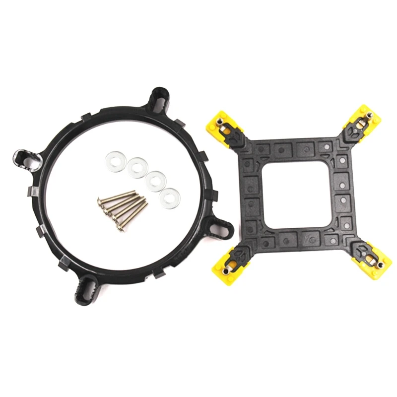 DX11 Retention Bracket Coolers,Mounting Bracket Kit CPU Fan Bracket Heatsink Radiator Mount Back Plate for LGA775 115X 1366